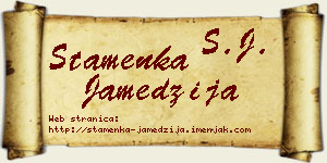 Stamenka Jamedžija vizit kartica